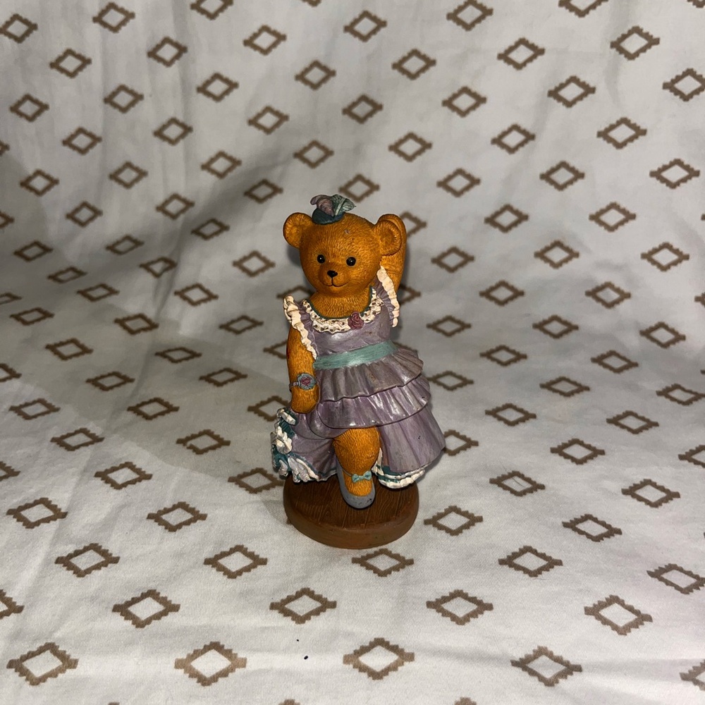 Franklin Mint Teddies On The Prairie Ms Penny Paws Sm Bear Tesori